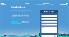 Desktop Screenshot of clouddraft.com